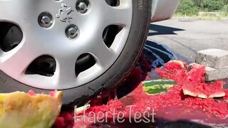 Crushing Crunchy & Soft Things by Car!   EXPERIMENT: BIG WATERMELON VS CAR 2