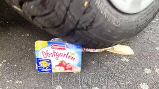 Crushing Crunchy & Soft Things by Car! EXPERIMENT  WATERMELON VS CAR