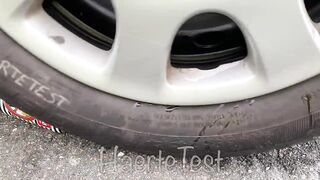 Crushing Crunchy & Soft Things by Car!   EXPERIMENT  BIG EGG VS CAR