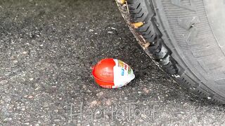 Crushing Crunchy & Soft Things by Car! EXPERIMENT: Car vs Excavator Toys