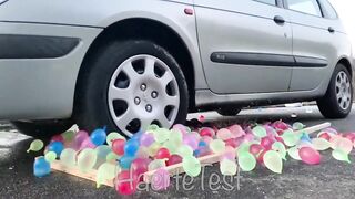 Crushing Crunchy & Soft Things by Car!   EXPERIMENT: 1000 Water Balloons vs Car