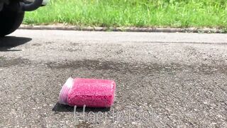 EXPERIMENT: CAR vs M&M BALL | Crushing Crunchy & Soft Things by Car