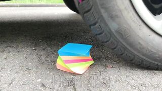 EXPERIMENT: TOY STACKING RAINBOW VS CAR