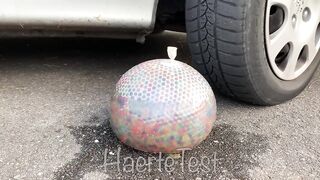 EXPERIMENT: Car vs Watermelon Rainbow Jelly