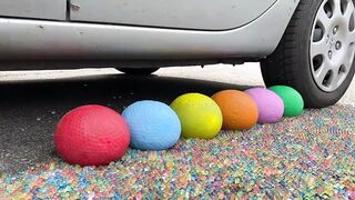 EXPERIMENT: Car vs Orbeez Balloons - Crushing Crunchy & Soft Things by Car!