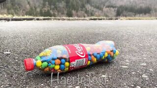 EXPERIMENT: Car vs Coca Cola M&M - Crushing Crunchy & Soft Things by Car!