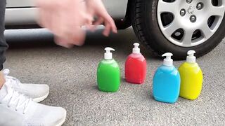 EXPERIMENT: Car vs Soap - Crushing Crunchy & Soft Things by Car!