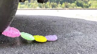 EXPERIMENT: Car vs Foam Balls - Crushing Crunchy & Soft Things by Car!