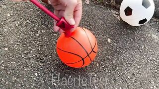 EXPERIMENT: Car vs Balls - Crushing Crunchy & Soft Things by Car!