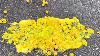 EXPERIMENT: Car vs Paint Balls - Crushing Crunchy & Soft Things by Car!