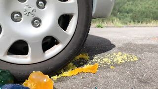 Crushing Crunchy & Soft Things by Car! EXPERIMENT: Car vs Coca Cola, Fanta, Mirinda Balloons 3