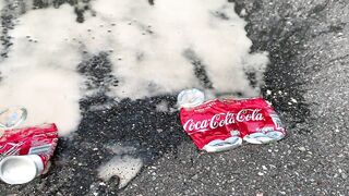 Crushing Crunchy & Soft Things by Car! EXPERIMENT: Car vs Coca Cola, Fanta, Mirinda Balloons 5