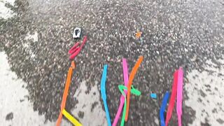 Crushing Crunchy & Soft Things by Car! EXPERIMENT: Car vs Long Balloons
