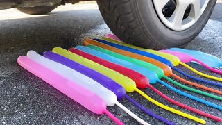 EXPERIMENT: 5 Water Balloons vs Car - Crushing Crunchy & Soft Things by Car!