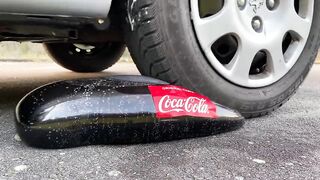 Crushing Crunchy & Soft Things by Car! EXPERIMENT: Car vs Coca Cola in Condom