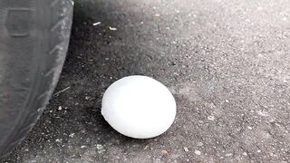 EXPERIMENT: SLIME ANTISTRESS BALLS VS CAR - Crushing Crunchy & Soft Things by Car!