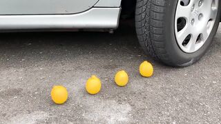 EXPERIMENT: SLIME ANTISTRESS BALLS VS CAR - Crushing Crunchy & Soft Things by Car!