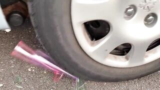 Crushing Crunchy & Soft Things by Car! EXPERIMENT: BIG CHUPA CHUPS VS CAR