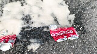 EXPERIMENT: CAR VS COCA COLA - Crushing Crunchy & Soft Things by Car!