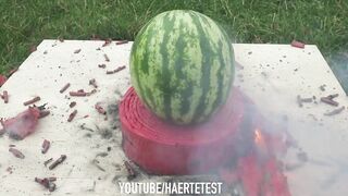 Watermelon vs 1000 Firecrackers