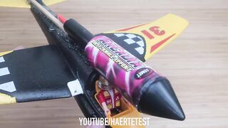 Rocket powered Playmobil Airplane Glider !! Amazing Air Launch
