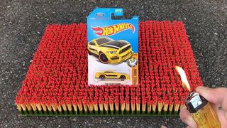 EXPERIMENT: 10 000 MATCHES vs Hot Wheels Toy Car !! Amazing Reaction Experiment