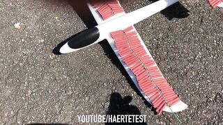 Toy Airplane vs 1000 Firecrackers