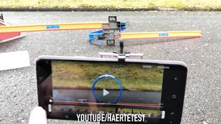 Rocket powered Hot Wheels vs LOOP !! Amazing Reaction
