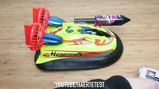 Rocket powered RC Hovercraft !! Amazing Water Launch