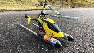 Rocket powered RC Helicopter !! Amazing Reaction