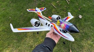 Rocket powered RC Jet Airplane !! Super Acceleration