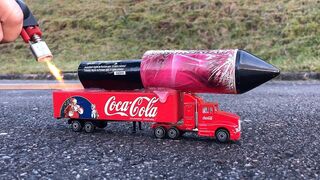 Rocket powered Coca Cola Truck ! Will it Fly ?