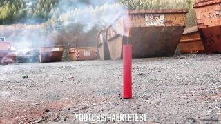 FIRECRACKER TEST with Slow Motion