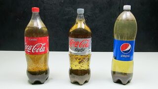 MILK EXPERIMENT 2L Coca Cola vs Diet Coke vs Pepsi Cola