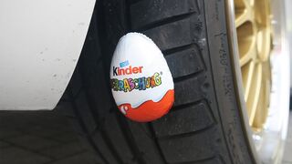 Kinder Surprise Egg vs Car
