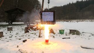 TV OVER 1000 SPARKLERS! Will It Implode?