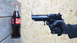 SHOOT ON COCA-COLA BOOTLE! Will It Survive?