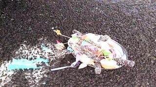 Crushing Crunchy & Soft Things by Car! EXPERIMENT: Toys, Coca Cola vs Mentos in Balloons