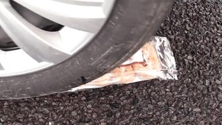 Crushing Crunchy & Soft Things by Car! Experiment at home: Car vs Smarties Candies by HowMany