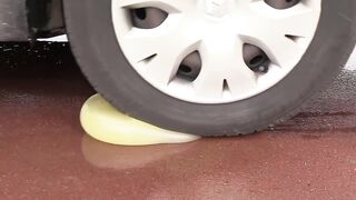 EXPERIMENT: CLAYvs CAR ! Crushing Crunchy & Soft Things by Car!