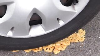 Experiment CAR vs M&M's | Crushing Crunchy & Soft Things by Car!