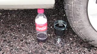 Crushing Crunchy & Soft Things by Car! EXPERIMENT: ICE TEA VS CAR