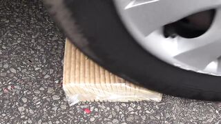 Crushing Crunchy & Soft Things by Car! - EXPERIMENT: CAR VS PLASTIC TOYS & FOOD