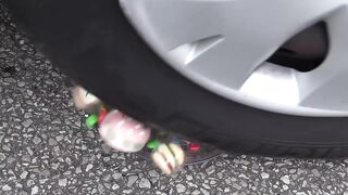 Crushing Crunchy & Soft Things by Car! - EXPERIMENT: CAR VS PLASTIC SLIME