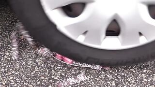 Crushing Crunchy & Soft Things by Car! - Floral Foam, Squishy, Chalk and More!