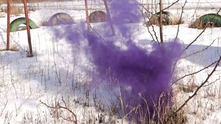 EXPERIMENT Colored smoke and balloon tricks