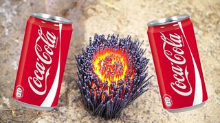Experiment Sparklers vs Coca Cola ! Super reaction !