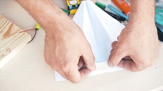 Paper Airplane with DC Motor