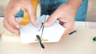 Paper Airplane with DC Motor