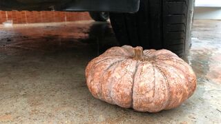 Crushing Crunchy & Soft Things by Car -EXPERIMENTS: Car vs Giant Pumpkin 